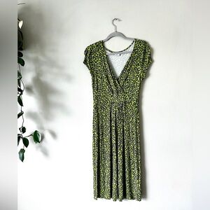 Boden midi v neck stretch jersey dress 8 Long